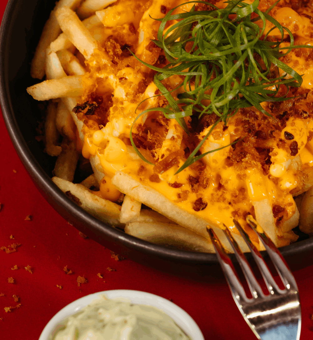 Loaded Fries served at Pak Delicious Bite Takeaway in Broxburn